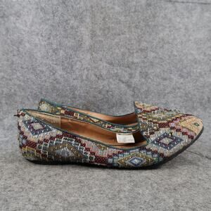 Celebrity Pink Shoes Womens 8.5 Ballet Flats Fashion Tapestry Casual Comfort